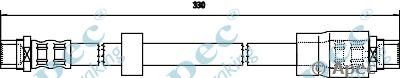 APEC BRAKING hos3752 -  Тормозной шланг